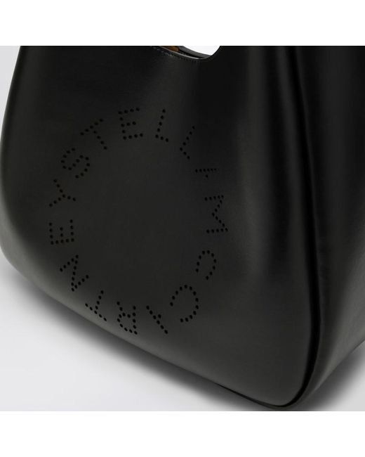 Stella McCartney Black Logo Medium Tote Bag