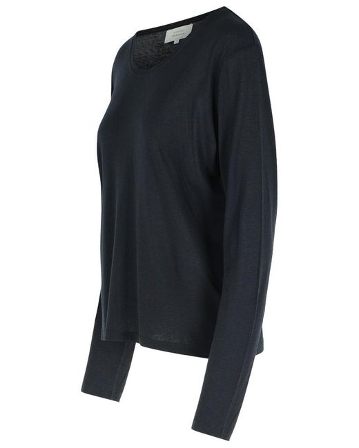 Loulou de Saison Black Wool Blend Sweater