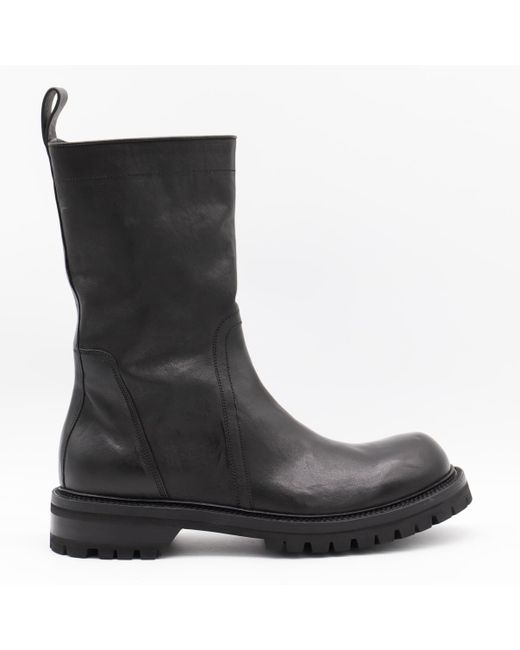 Rick Owens Black Stivali Nero for men