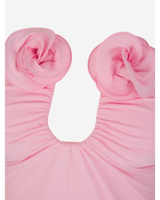 Magda Butrym Pink Floral Maxi Dress