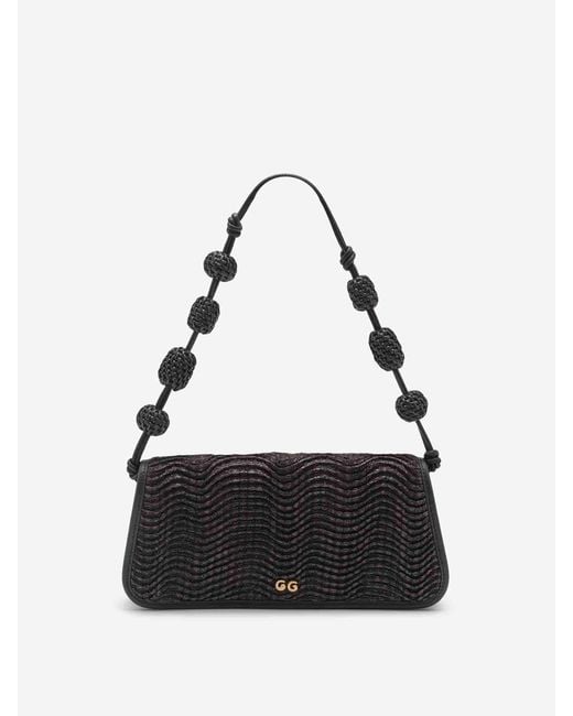 Cult Gaia Black Bag Zozina Raffia