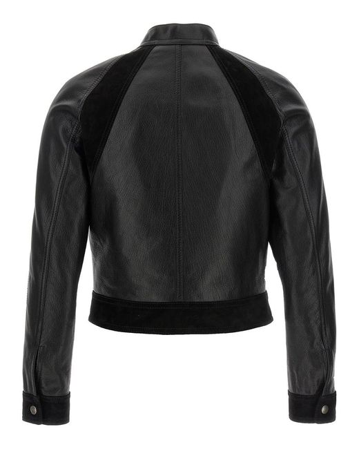 Tom Ford Black Leather Jacket Casual Jackets, Parka