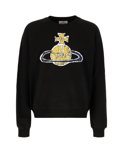 Vivienne Westwood Black Cotton Sweatshirt for men