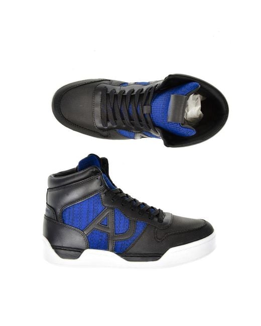 Armani Jeans Blue Ankle Boots Sneaker for men