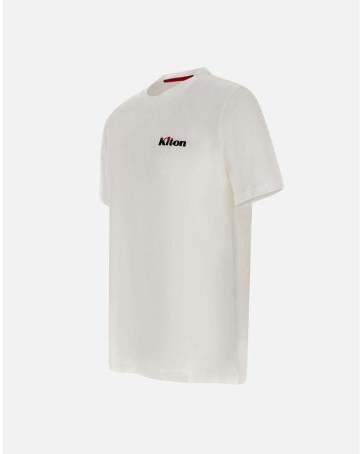 Kiton White T-Shirts And Polos for men