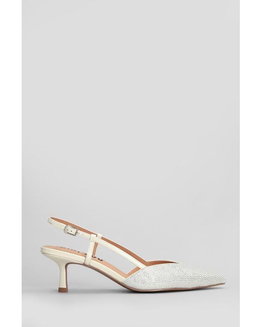Bibi Lou White Farah 85 Pumps