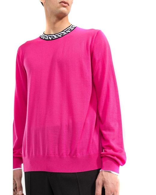 Versace Pink Sweaters for men