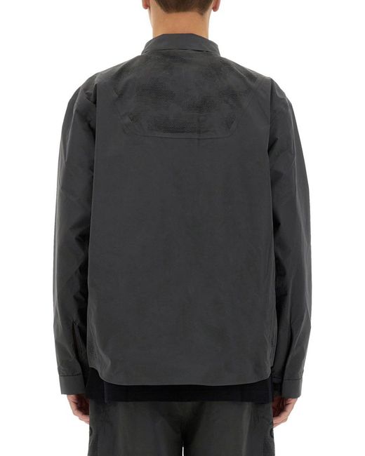 Alpha Industries Gray Laser Cut Shirt for men