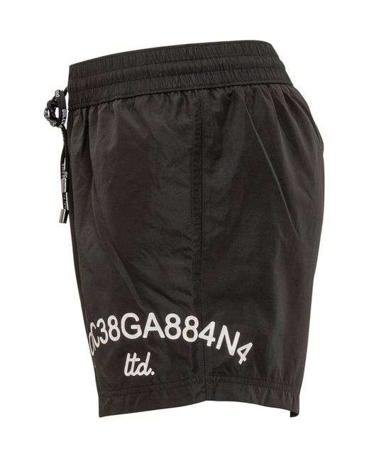 Dolce & Gabbana Black Swimsuit Style for men
