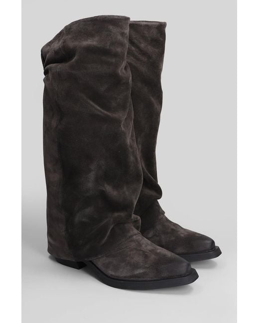 Ash Black Liam Low Heels Boots