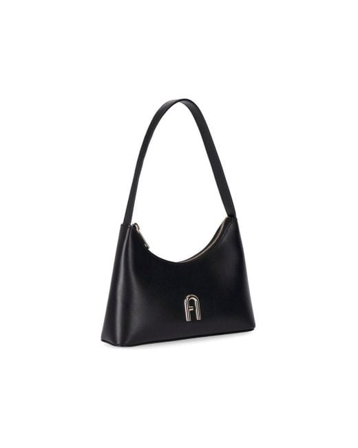Furla Black Diamante Mini Shoulder Bag
