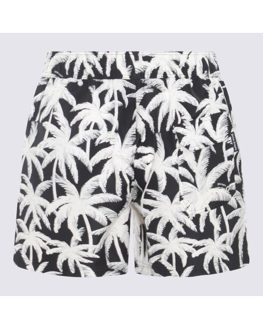 Palm Angels Black Beachwear for men