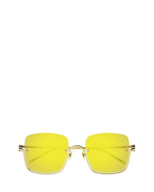 Gucci Sunglasses in Yellow for Men Lyst
