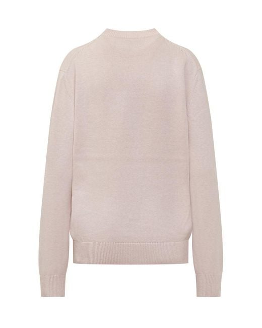 J.W. Anderson White Crew Neck Sweater for men