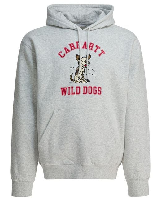 Carhartt Gray "Wild Dog" Hoodie for men