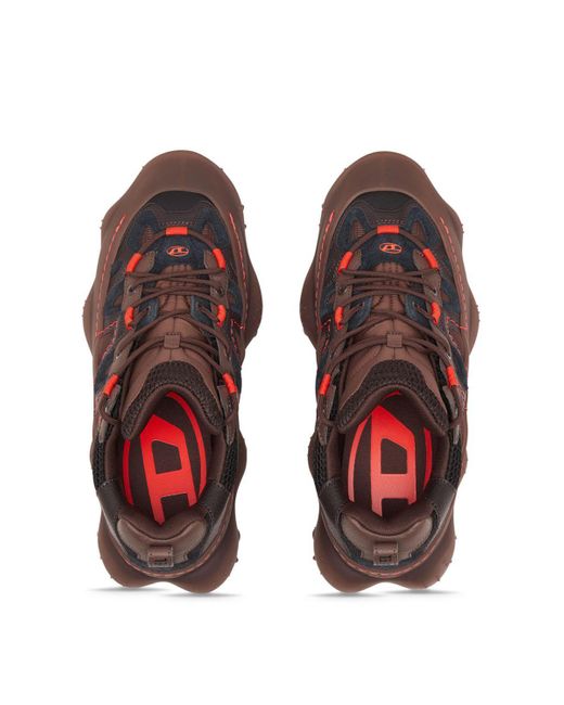 DIESEL Brown S-prototype P1 Low-top Sneakers for men