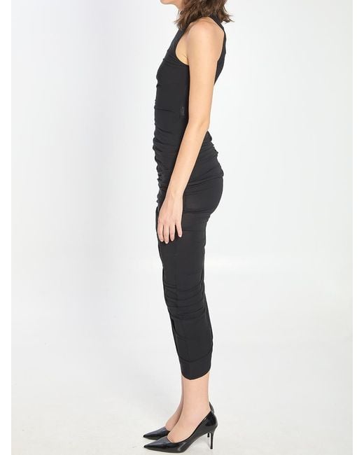 Jacquemus Black Asymmetric Piazza Dress
