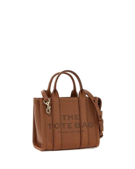 Marc Jacobs Brown The Leather Mini Tote Bag