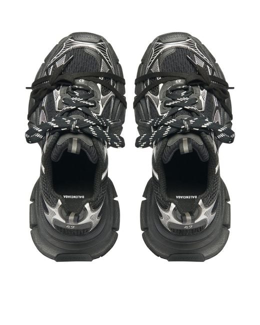 Balenciaga Black 3Xl Mesh-Panel Sneakers