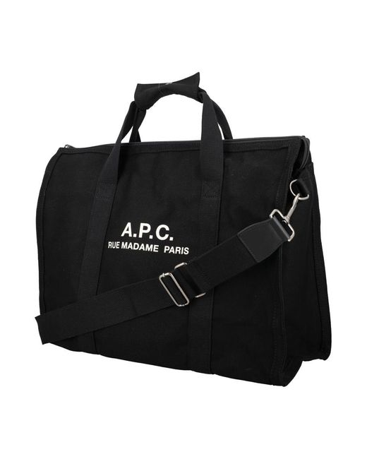A.P.C. Black Gym Bag for men