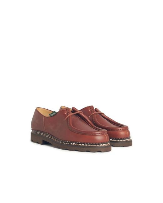Paraboot Brown 'Michael' Leather Scarpa for men