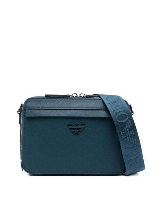 Emporio Armani Blue Mini Camera Bag for men