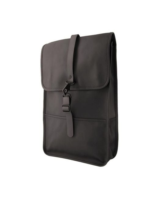 Rains Black Mini Backpack