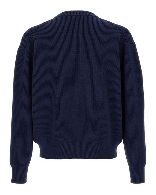 Maison Kitsuné Blue 'Bold Fox Head' Sweater for men
