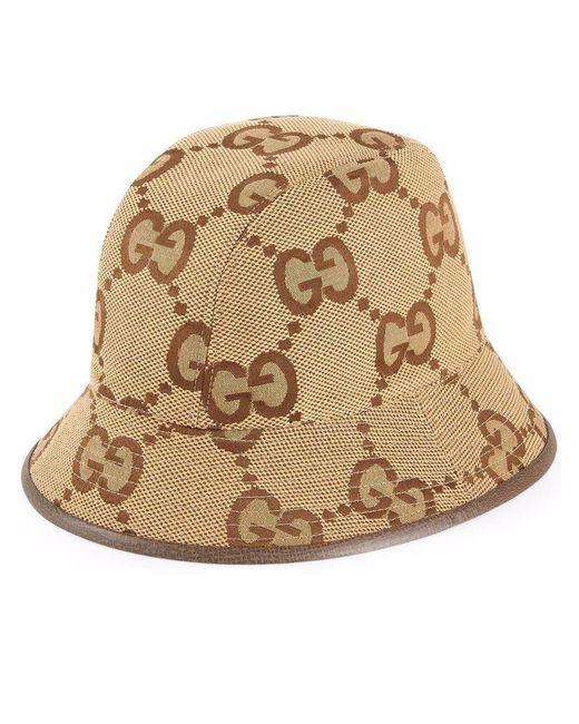 Gucci Natural Jumbo Gg Fabric Bucket Hat for men
