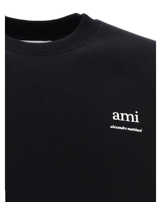 AMI Black "" Sweatshirt for men