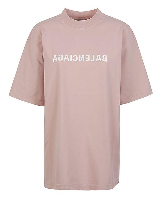 Balenciaga Pink Mirror T-shirt