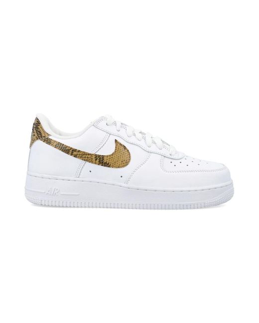 Nike White Air Force 1 Low Retro Prm Sneakers