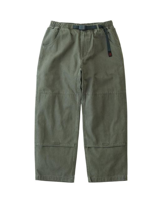 Gramicci Green Canvas Double Knee Pant for men
