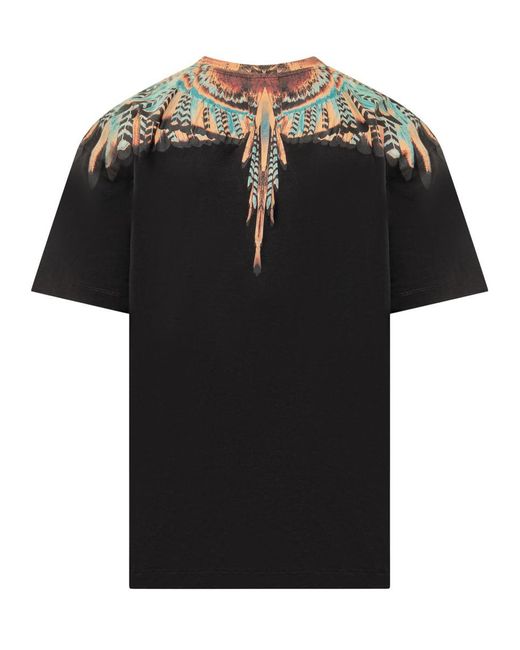 Marcelo Burlon Black County Of Milan Grizzly Wings T-shirt for men