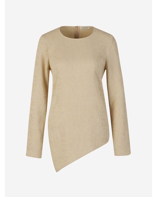 By Malene Birger Natural Asymmetrical Siimone Blouse