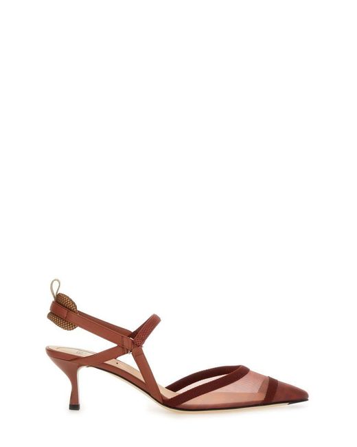 Fendi Brown Slingback "Hummingbird Lite"