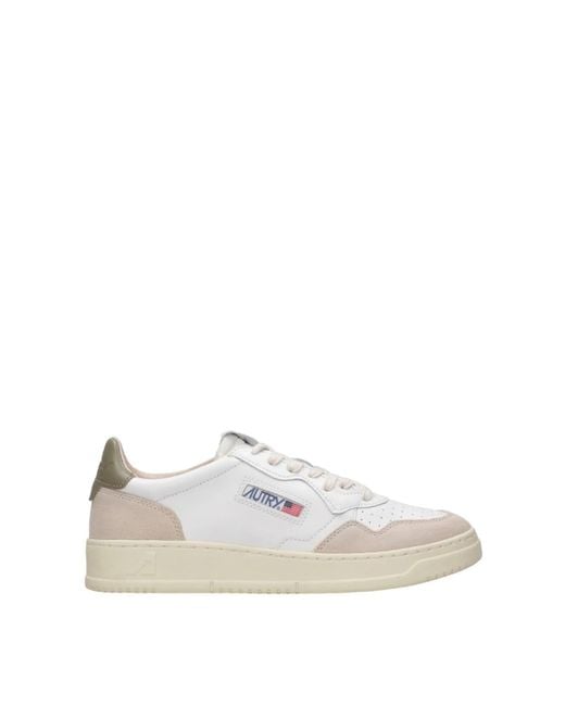 Autry White Medalist Low for men