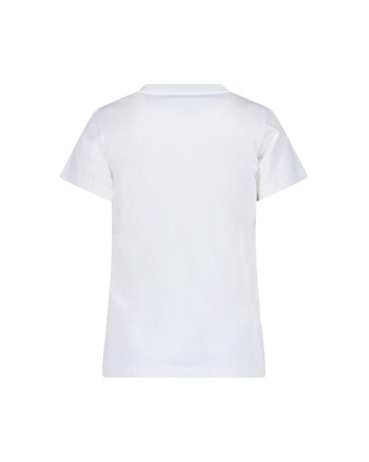 Alexander McQueen White Logo Print T-Shirt