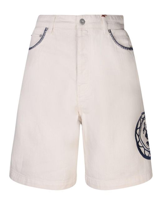 Drole de Monsieur White Shorts for men
