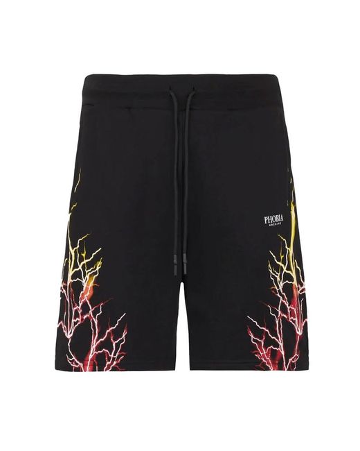 PHOBIA ARCHIVE Black Bermuda for men