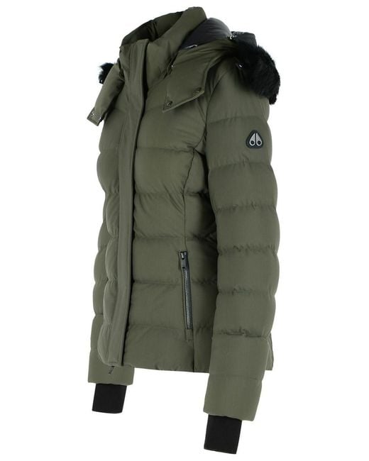 Moose Knuckles Green 'Betta' Nylon Blend Jacket