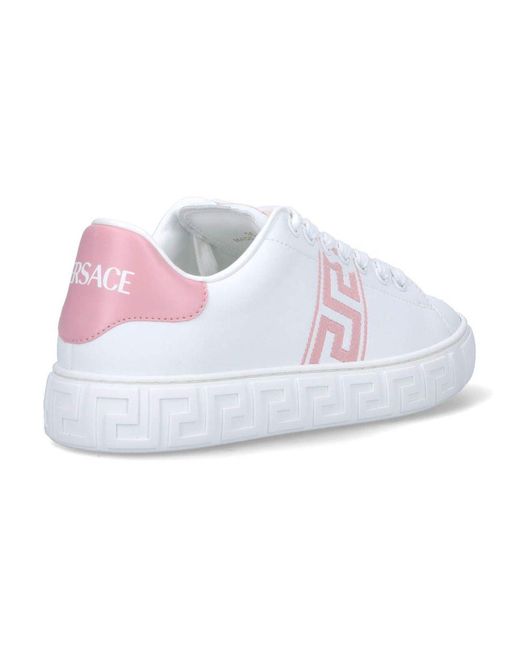 Versace White Greca Sneakers