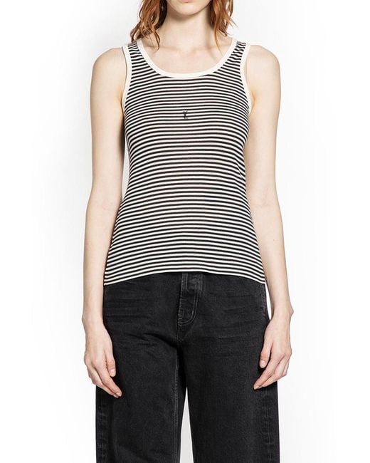 Saint Laurent Blue T-shirts & Tank Tops