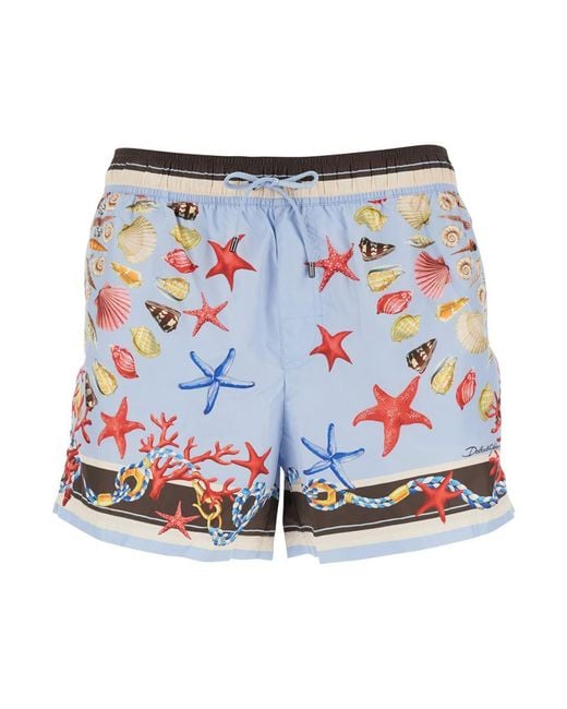 Dolce & Gabbana Blue New Boxer Corto for men