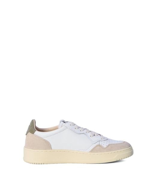 Autry White Medalist Low for men