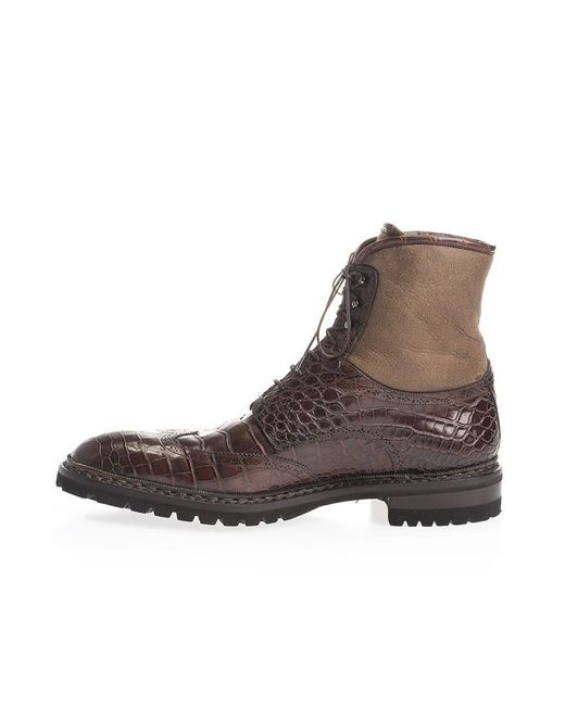 Santoni Brown Boots for men