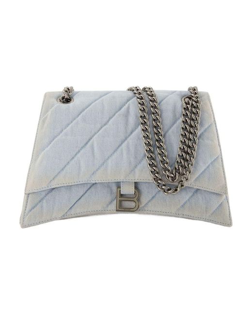 Balenciaga Gray Hobo Crush M Bag