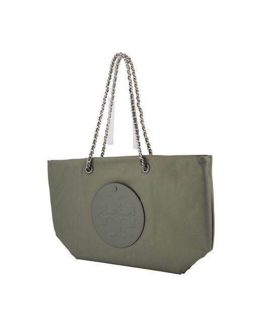 Tory Burch Green Ella Chain Zip Tote