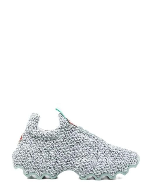 Casablanca White Knit Sneakers for men