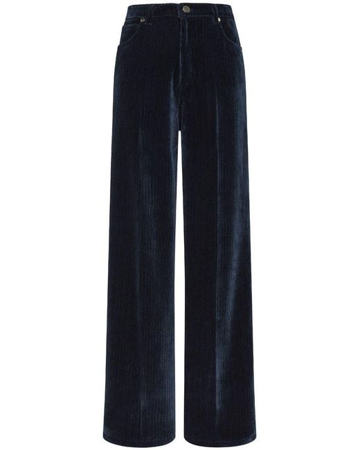 Cruna Blue Trousers Clothing